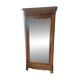 Antique Louis-Philippe walnut veneered wardrobe with an antique mirror.