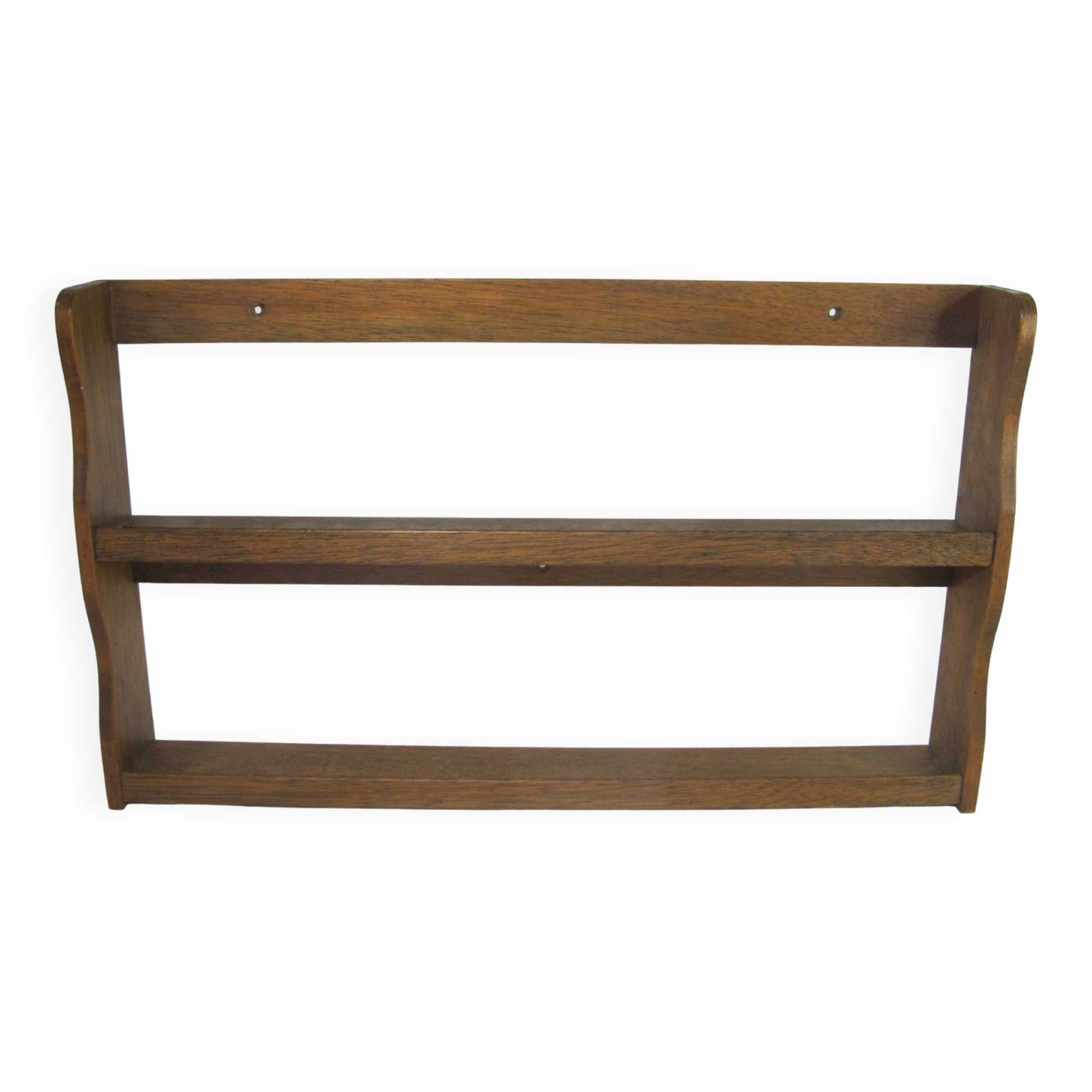 vintage oak wall spice rack