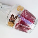 Pink and gilded glass liquor service