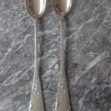 Silver metal salad cutlery