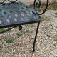 Beau banc de jardin en fer ancien