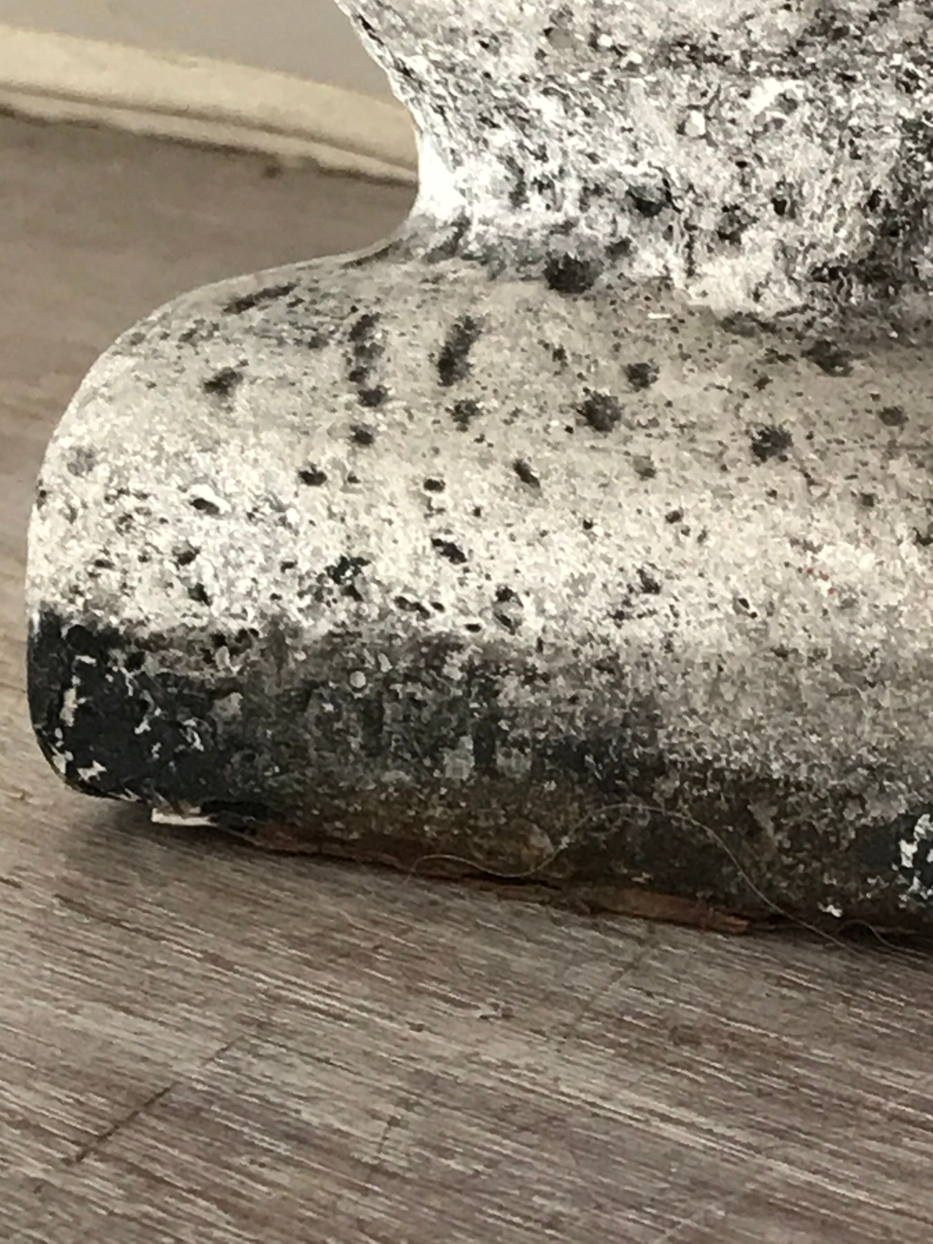 Vintage stone owl lamp