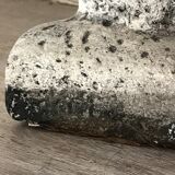 Vintage stone owl lamp