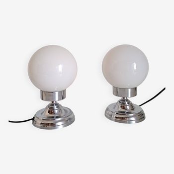 Pair of bedside lamps