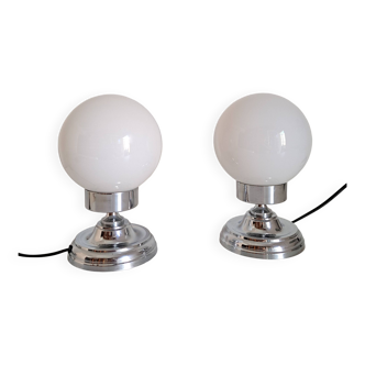 Pair of bedside lamps