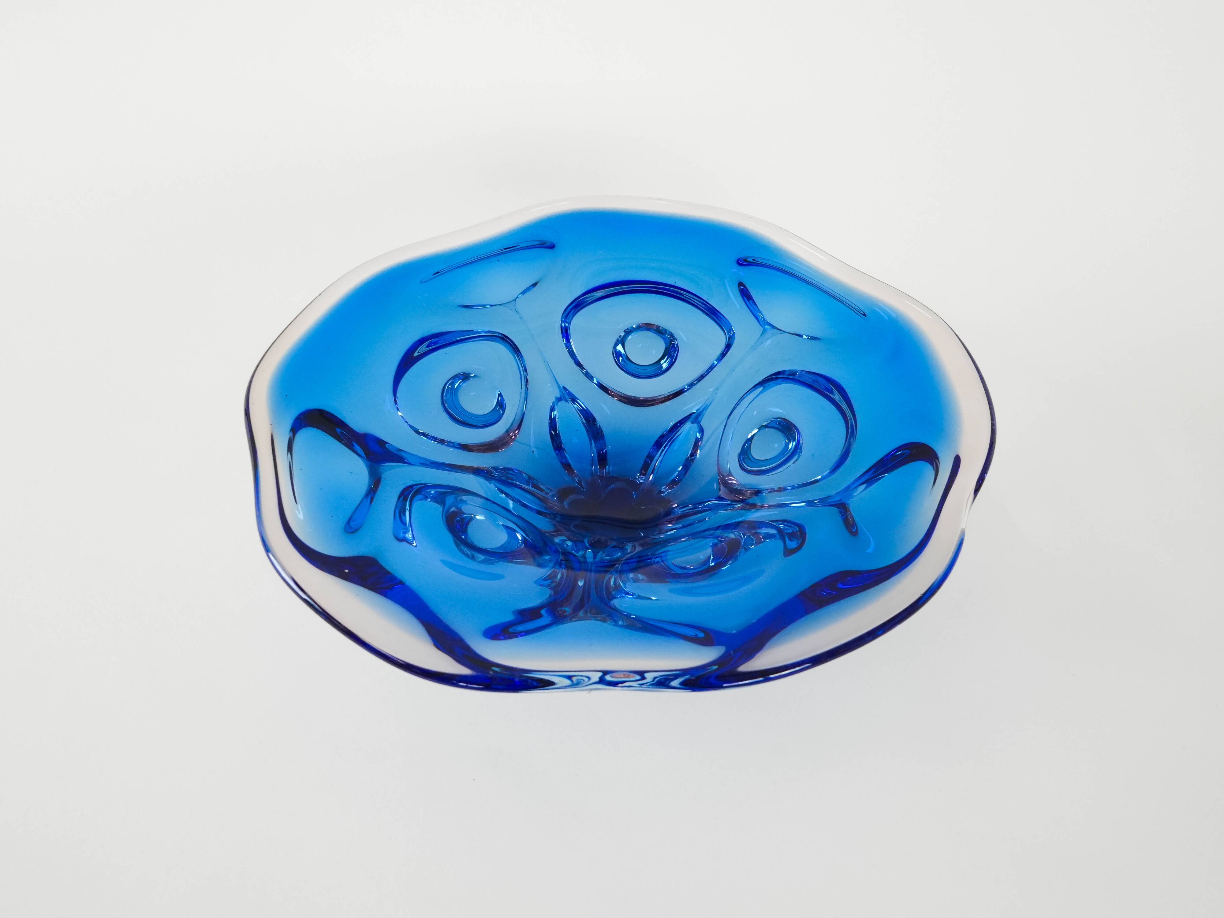 Cobalt bowl, Danish design, 1970s, made in Denmark