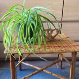 Table en rotin vintage