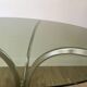 70s design chrome and smoked glass dining table