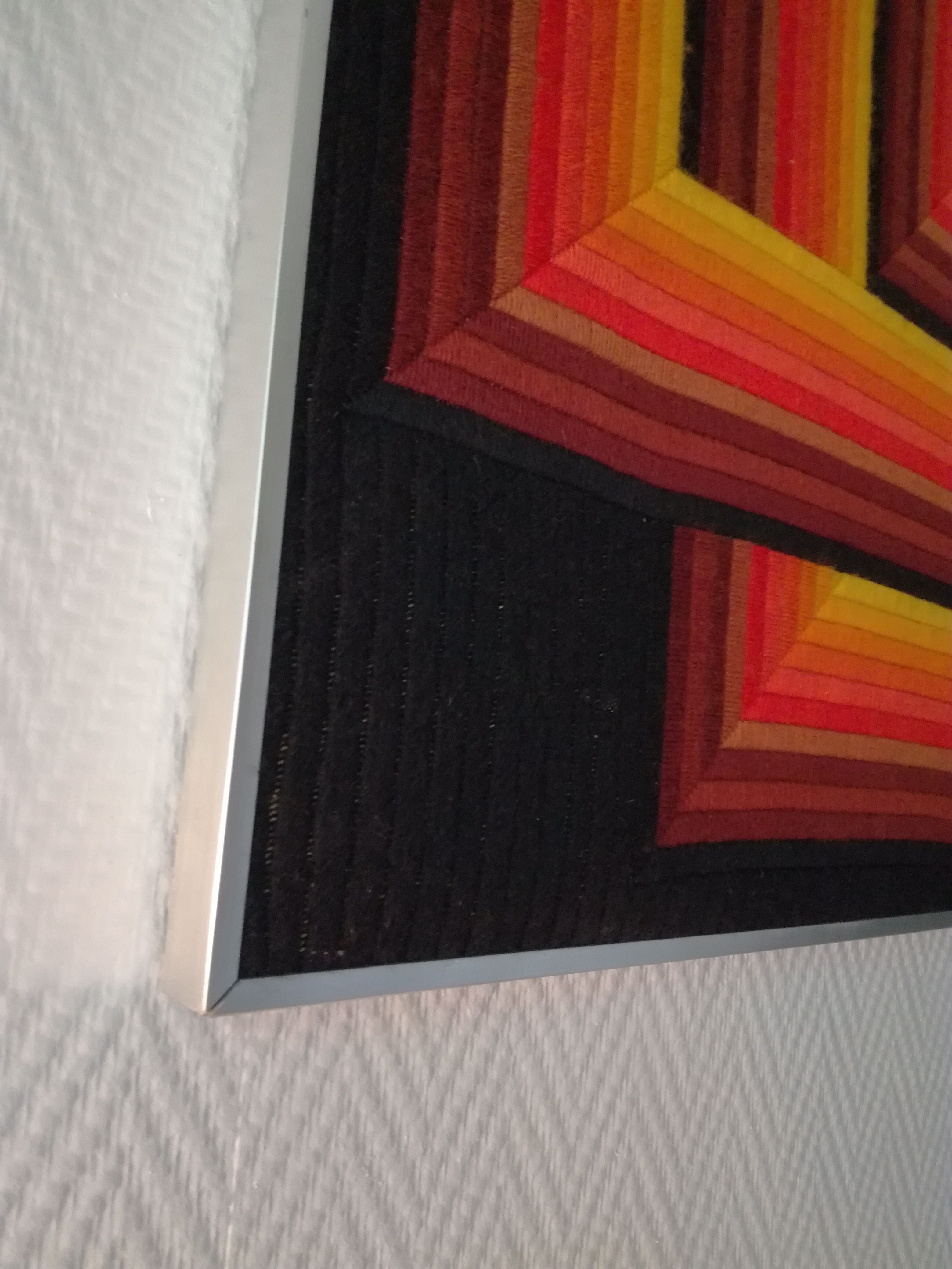 Kinetic art, painting by Patrice Allart from the 70s