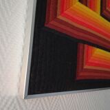 Kinetic art, painting by Patrice Allart from the 70s