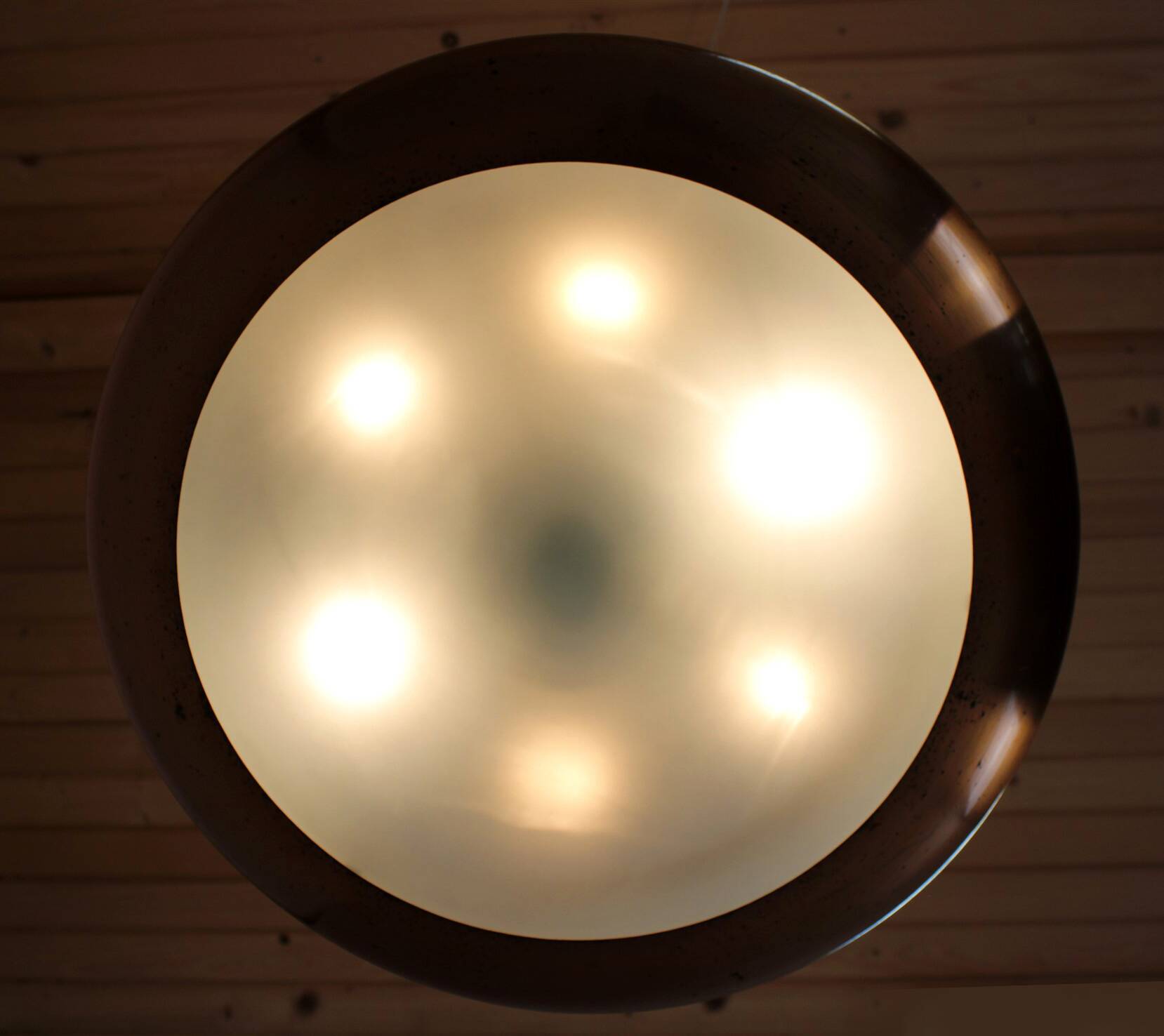 Bauhaus UFO Pendant Lamp by Josef Hurka for Napako, 1930s