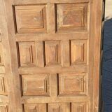 Counter, bar cabinet in solid wood and wrought iron