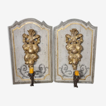 Pair of wall lamps