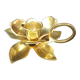 Small brass flower candle holder
