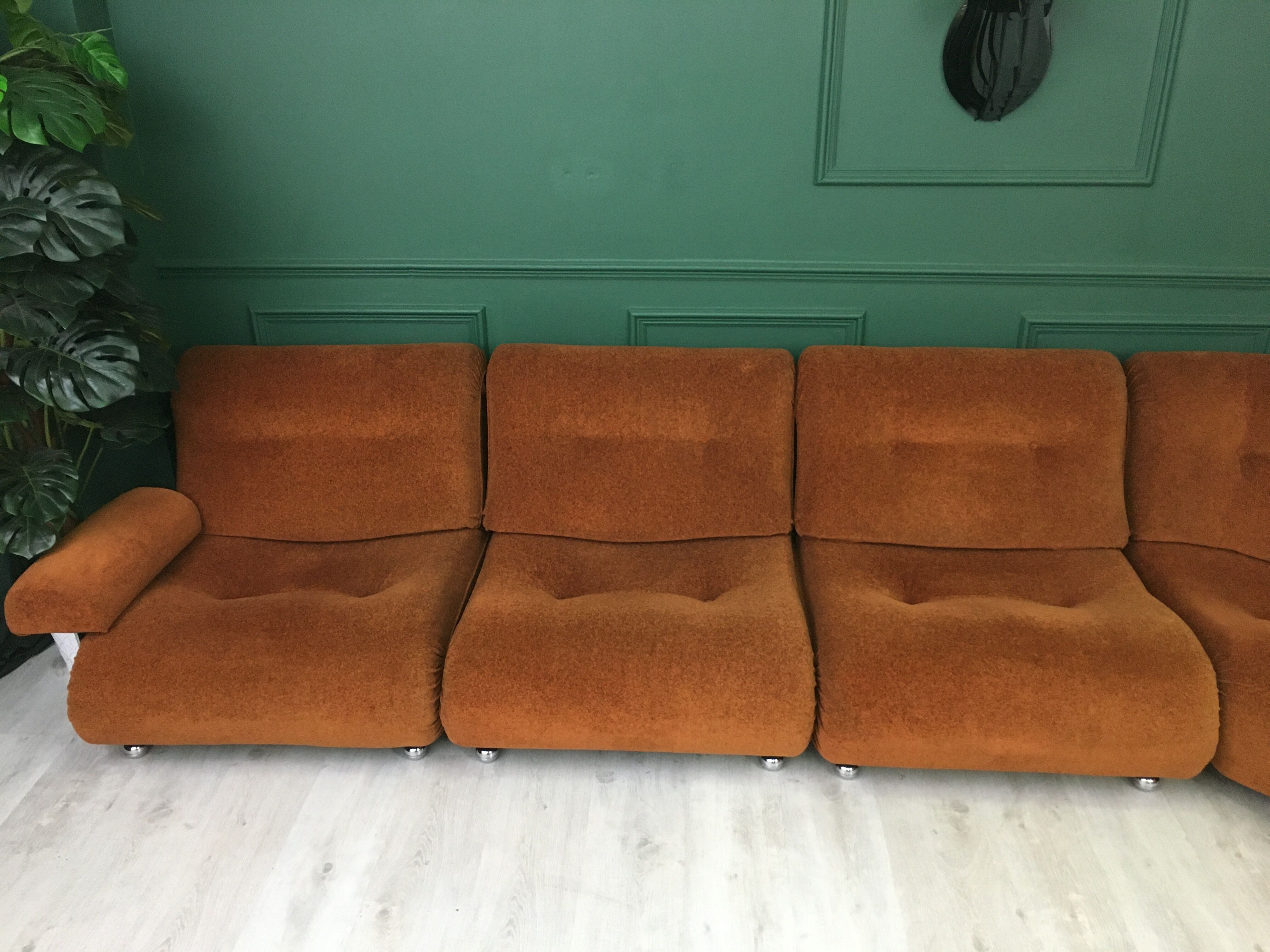 G-Plan vintage retro mid century corner modular 5 seater sofa suite by Km Wilkins