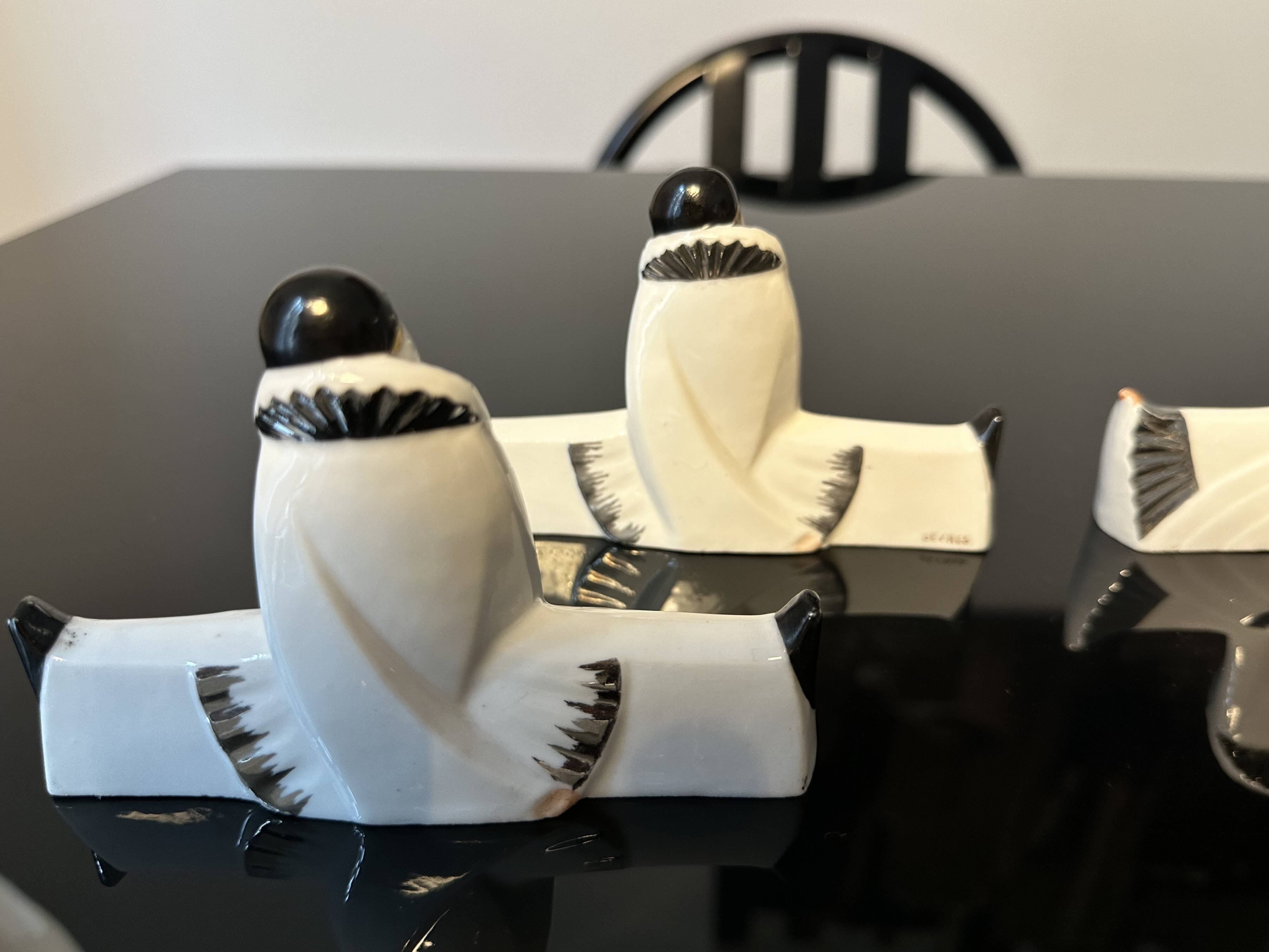 Knife holders (set of 10), Pierrot & Colombine