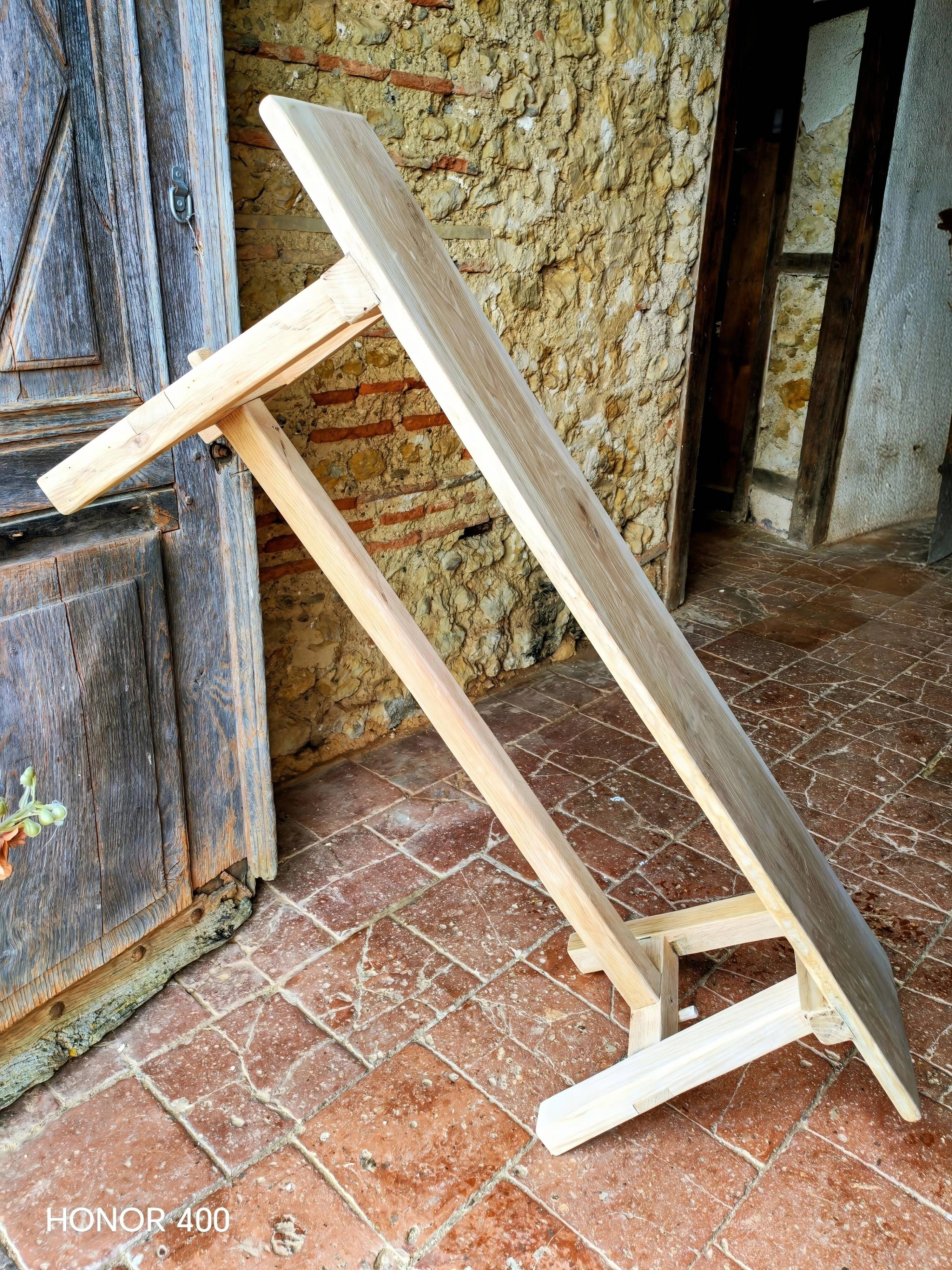 Banc en chêne massif, Rustique,Brut.