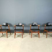 Vintage Cowhorn Dining Chairs by Tijsseling Meubelfabriek, Hulmefa, 1960s,