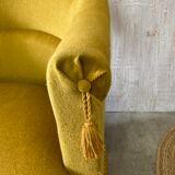 Velvet toad armchair