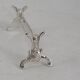Christofle Chrysanthème, 4 silver-plated knife rests, excellent condition.