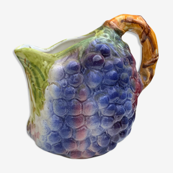 Old pitcher broc slurry shaped bunch of vintage kitsch grape