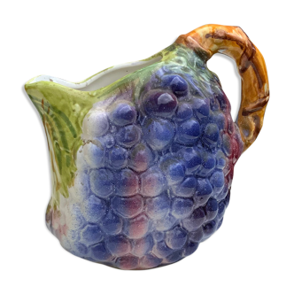 Old pitcher broc slurry shaped bunch of vintage kitsch grape