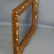Old frame gilded carved wood gold leaf 41x36 cm, foliage 30x25 cm Montparnasse style SB