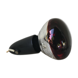 Lampe ancienne osram noir + support fil blanc + ampoule rouge années 70 vintage