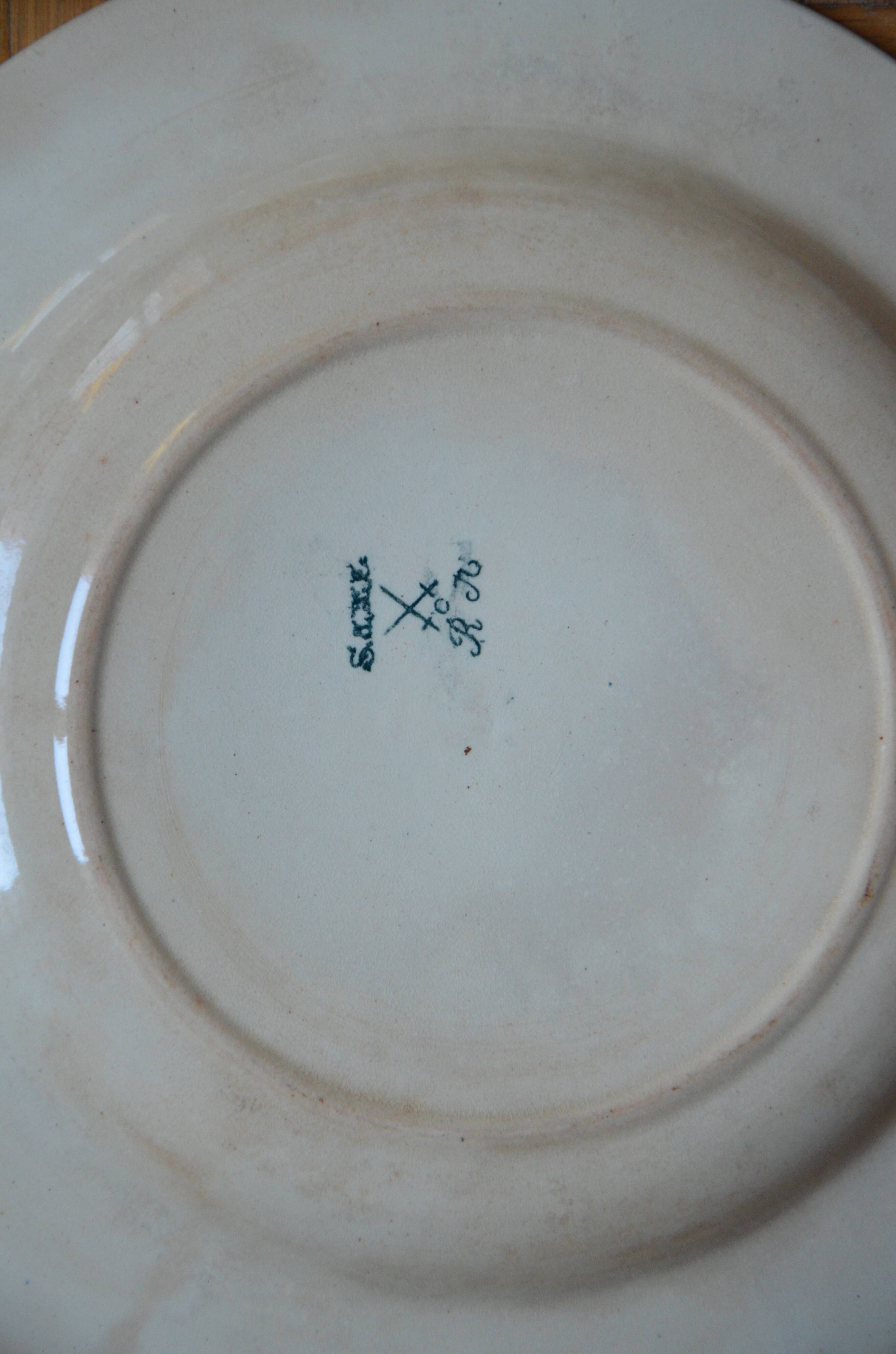 Lot 6 plates old creves Saxony