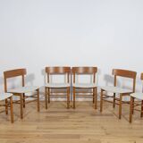 J39 Folkchairs Chairs by Børge Mogensen for Farstrup, 1950s, Set of 6