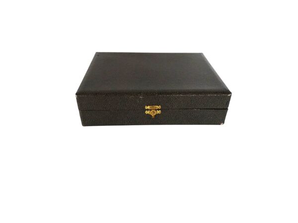 Coffret de 12 fourchettes à gâteaux en métal argenté Ercuis