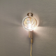 Applique murale en laiton vintage