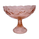 Cup mounted on foot patterns fruit glass pink