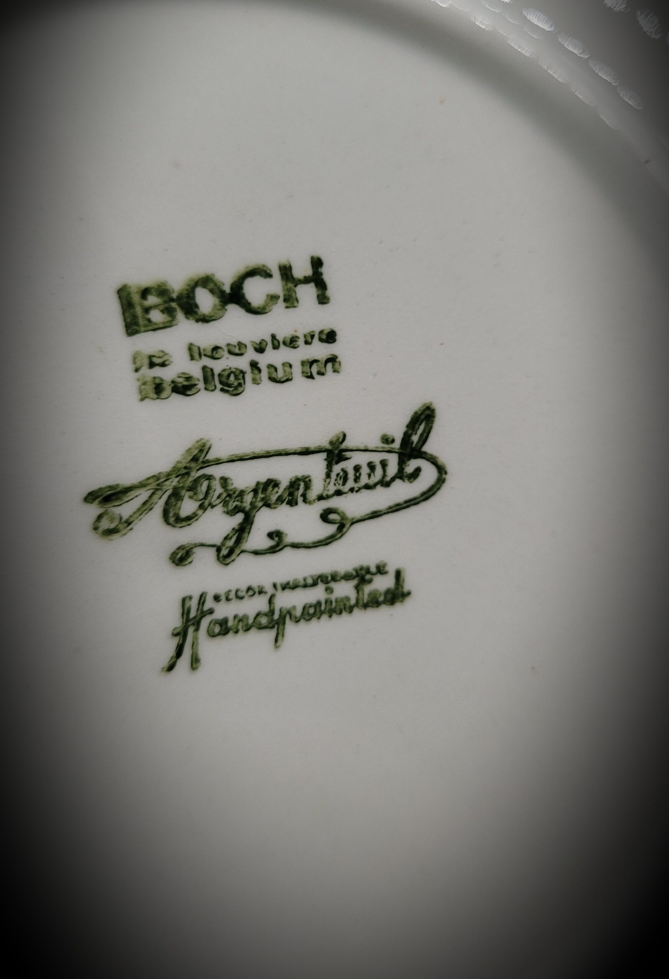 Set 4 plates Boch Argenteuil