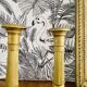 Empire candle holders in golden brass