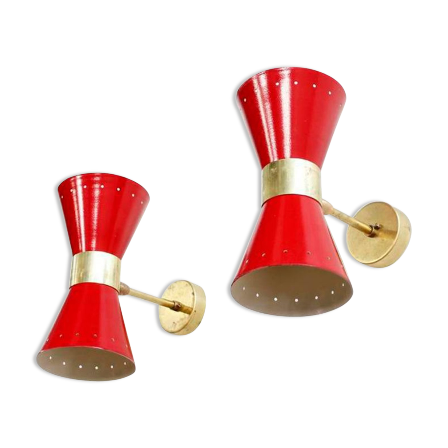 Wall lamps in the style of Italian creations of the 1950s