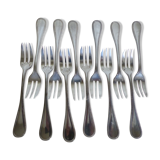 Twelve Christofle Metal Dessert Forks