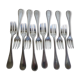 Twelve Christofle Metal Dessert Forks