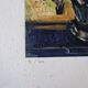 Isis Kischka (1908-1973) - Colour lithograph - Bouquet of flowers