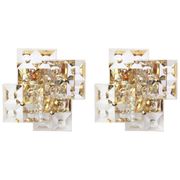 Pair of crystal wall lights by Kinkeldey, Germany, 1970s.