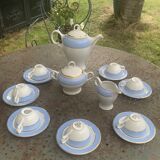 Coffee service, composed of 17 pieces, Poreylor, l amandinoise, vintage