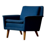 Woolen armchair, designed by Folke Ohlsson, Denmark 50s/60s, mid-c modern,