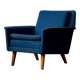 Fauteuil en laine, conçu par Folke Ohlsson, Danemark années 50/60, milieu du XXe siècle moderne