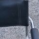 Fauteuil style MG5 tubes chromés assise et dossier cuir noir