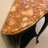 Baroque style console, marble top