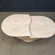 Vintage two tier travertine coffee table, 1970s