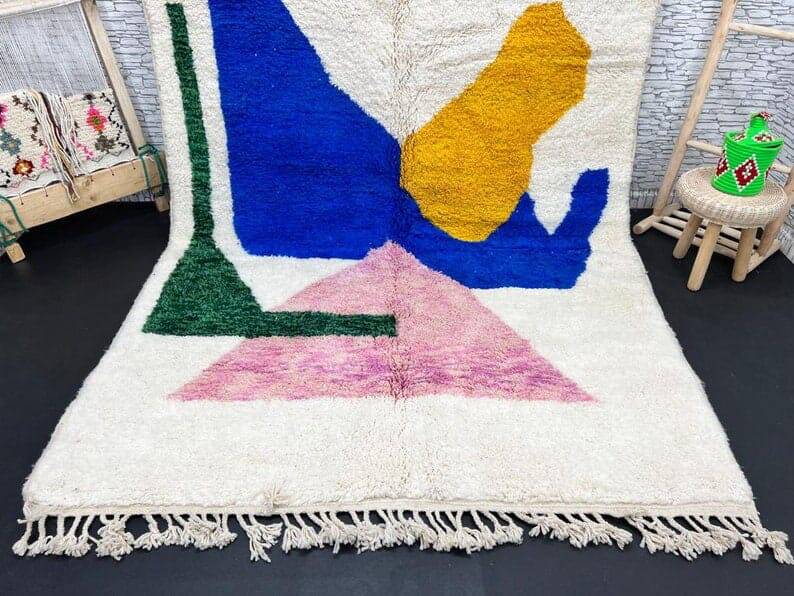 Tapis en laine pure fait main