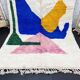 Handmade pure wool rug, size 100 x 200 cm