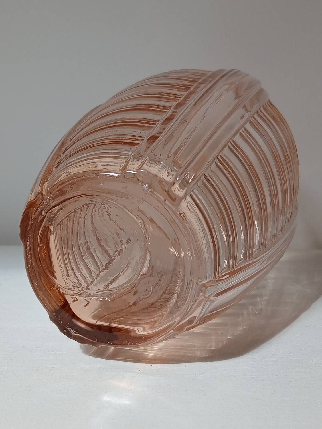 Vase en verre orange