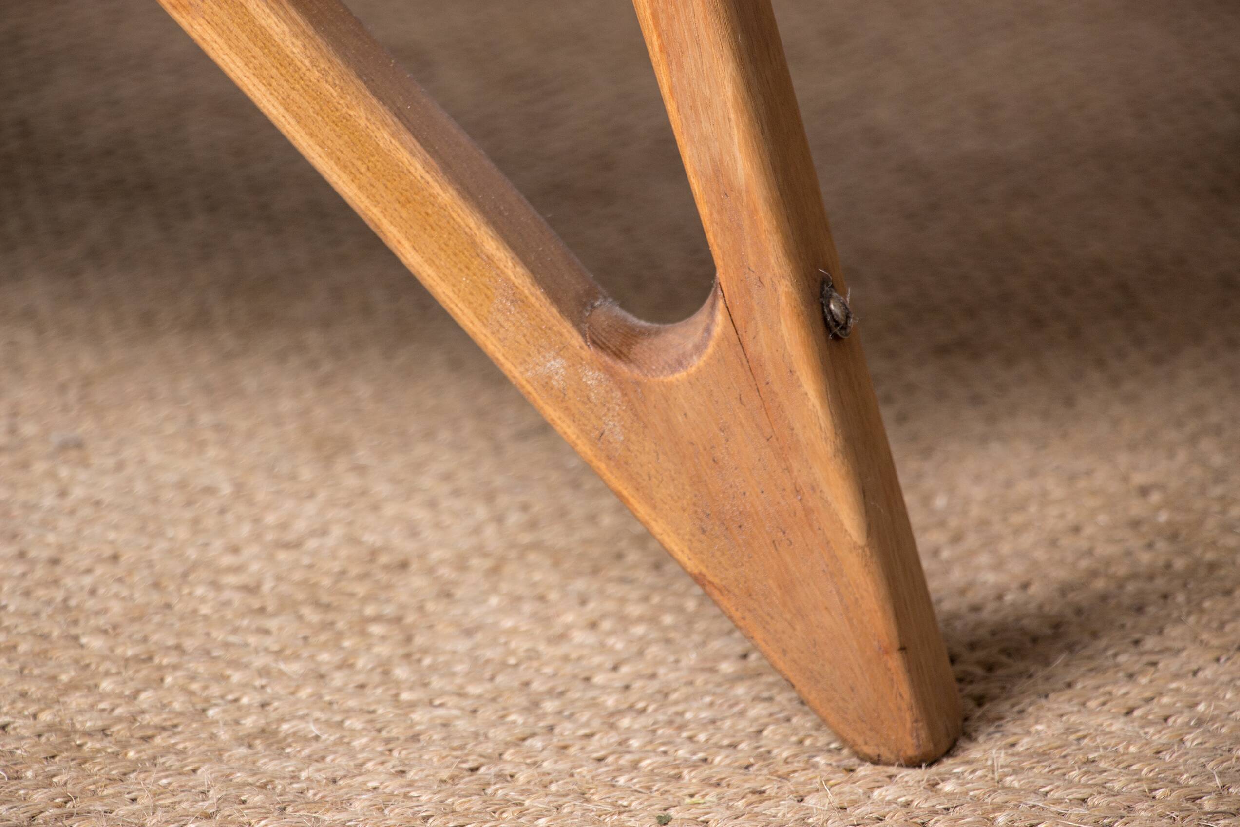 High armchair in curved beech and recent konkav fabric model by paul bode for federholz.